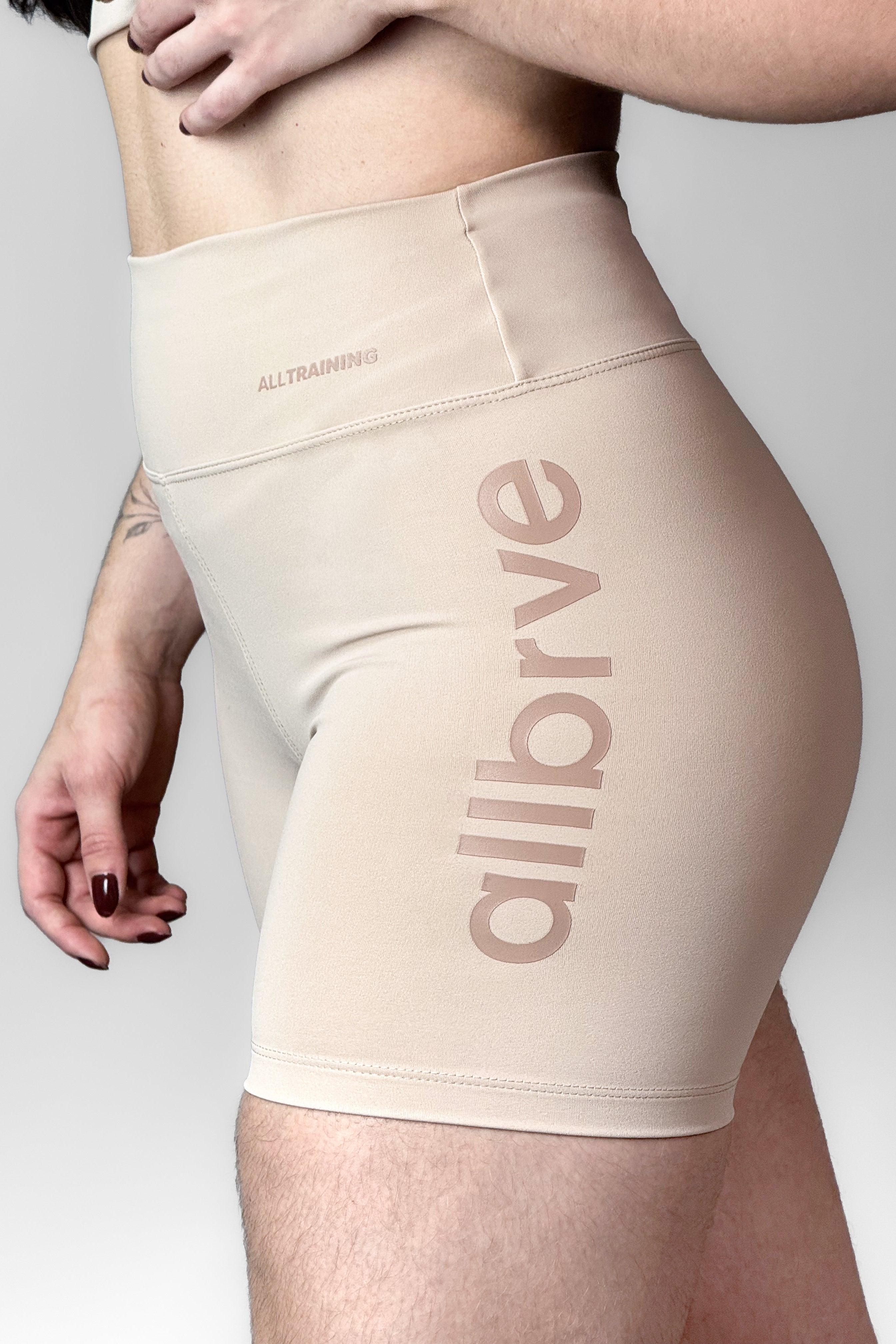 Shorts Feminino Alltraining Essential Creme Allbrve Round