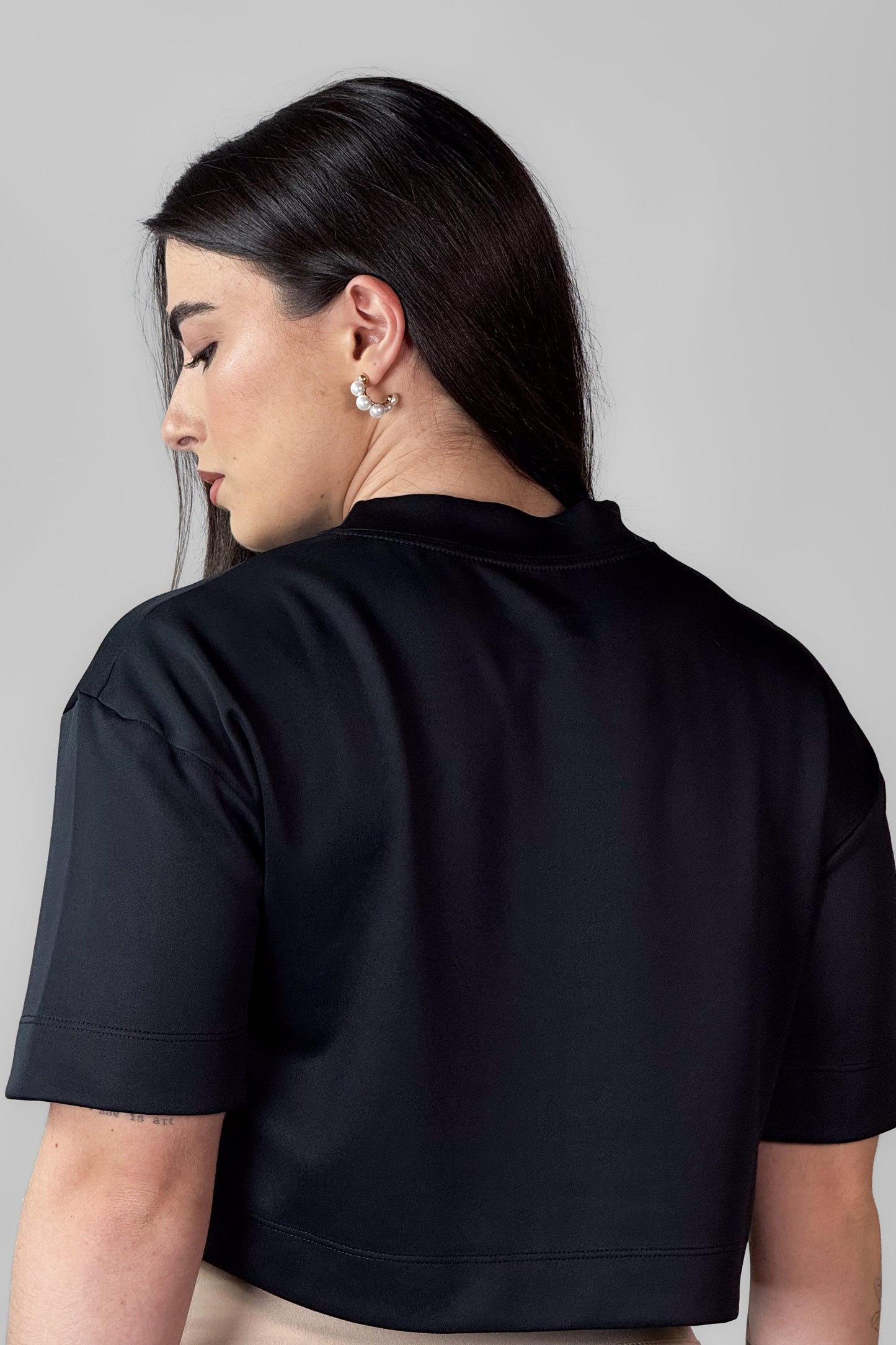 Cropped Oversized Allblack Allbrve Round