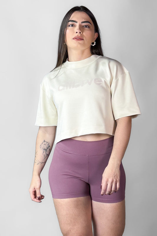 Cropped Oversized Creme Allbrve Round