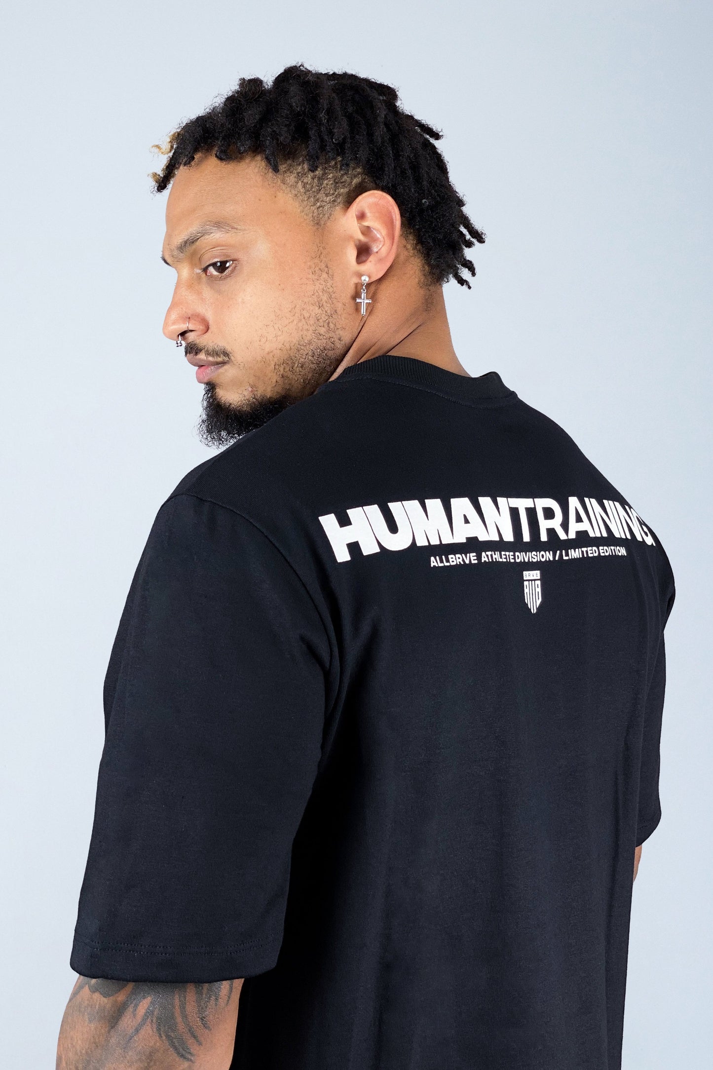 Camiseta Masculina Oversized Preta HumanTraining