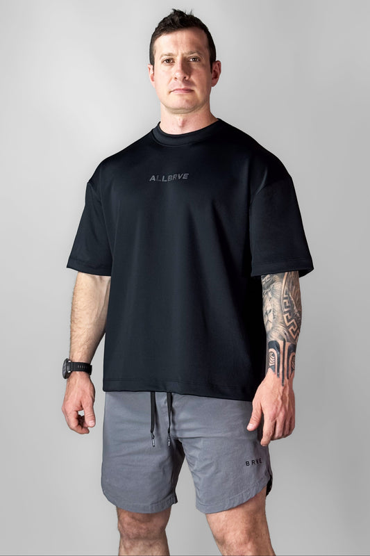 Camiseta Masculina Oversized Preto Allbrve PT