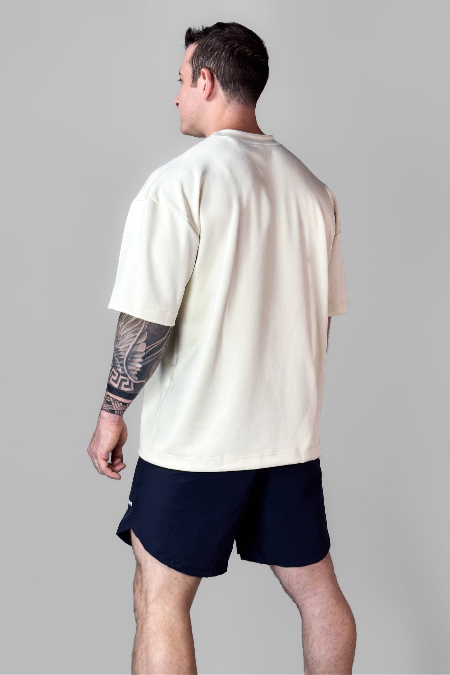 Camiseta Masculina Oversized Creme