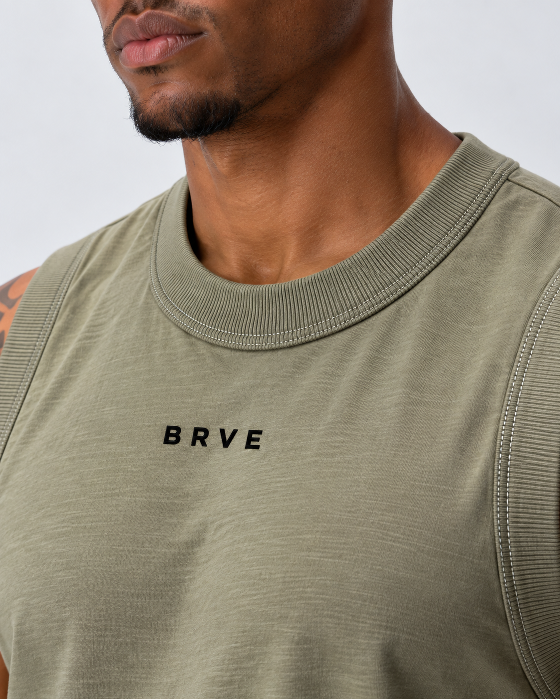 Regata Masculina Muscle Verde Militar