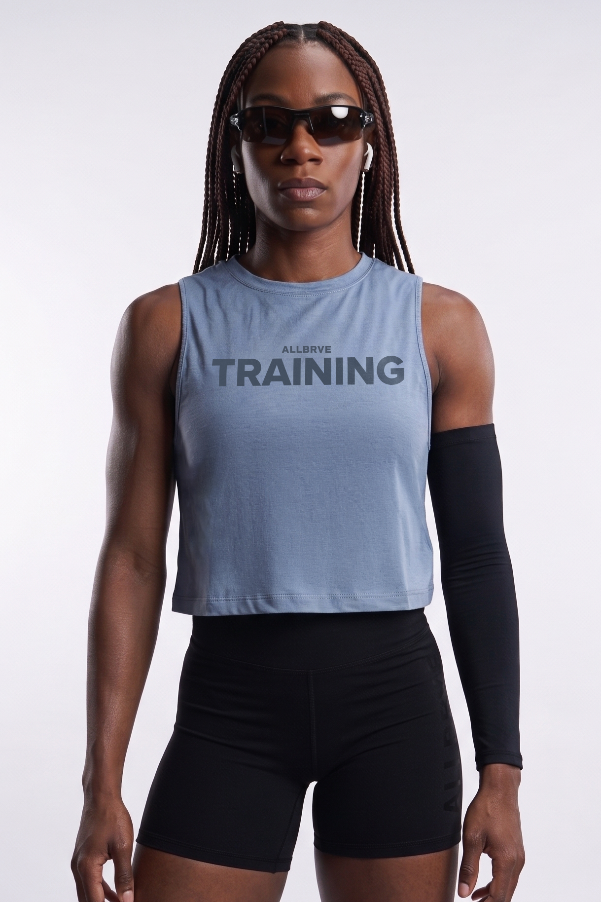 Regata Cropped Light Training azul-acinzentado