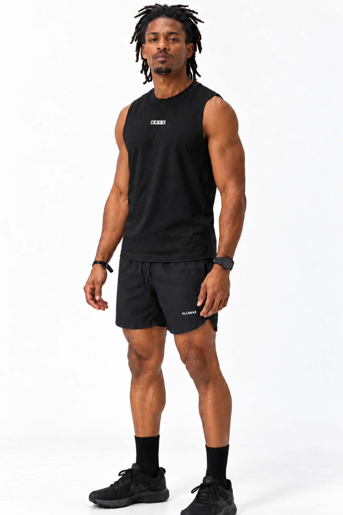 Regata Masculina Muscle Preta