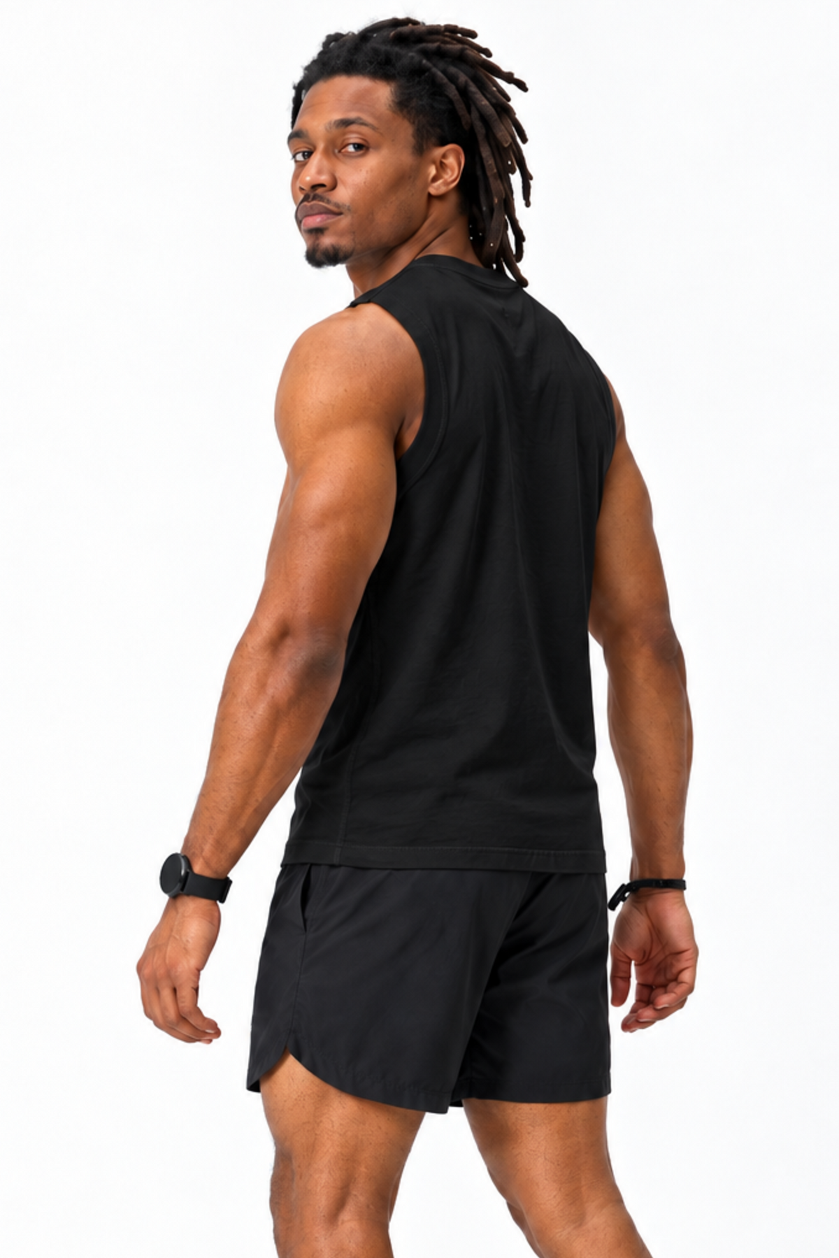 Regata Masculina Muscle Preta