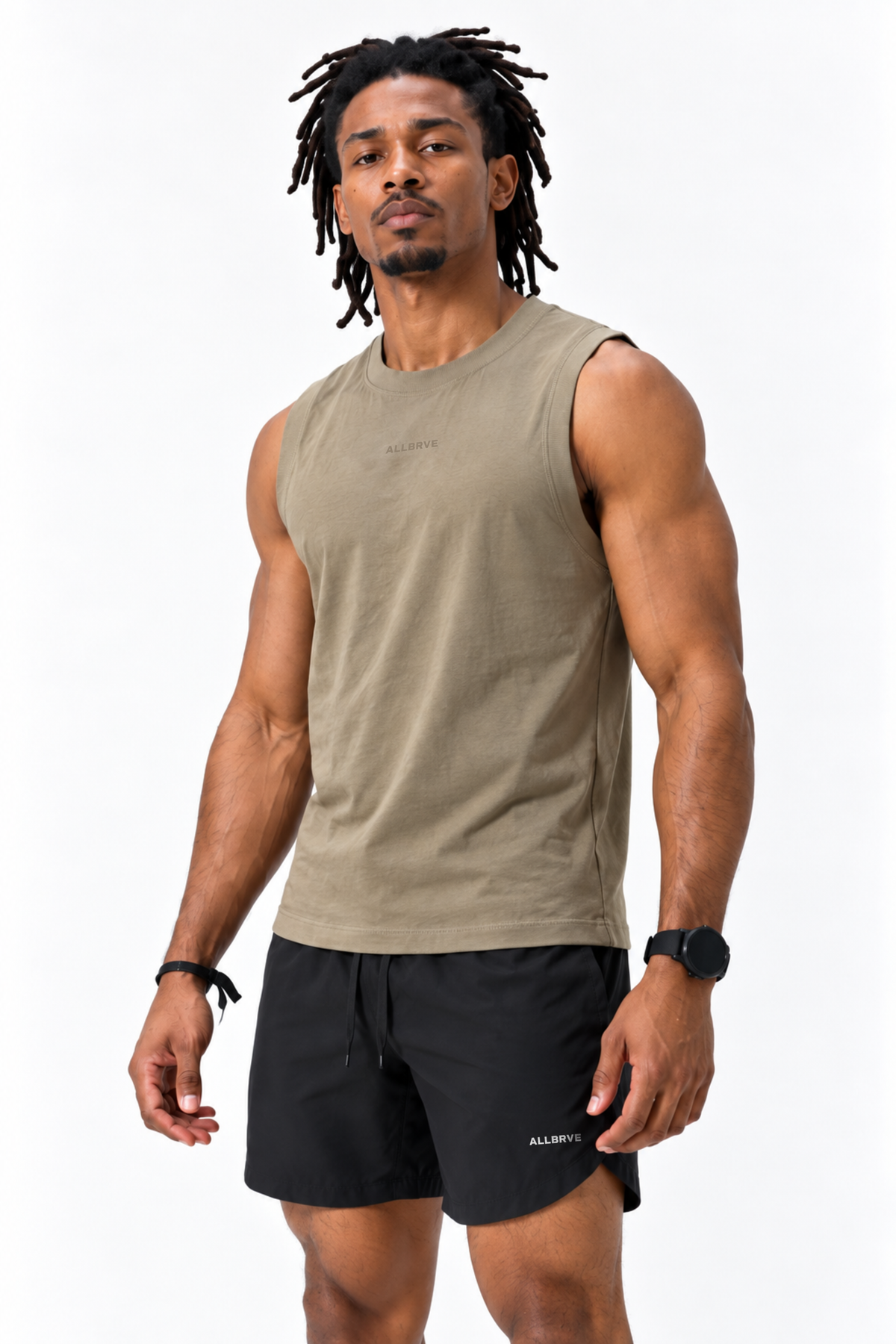 Regata Masculina Muscle Caqui