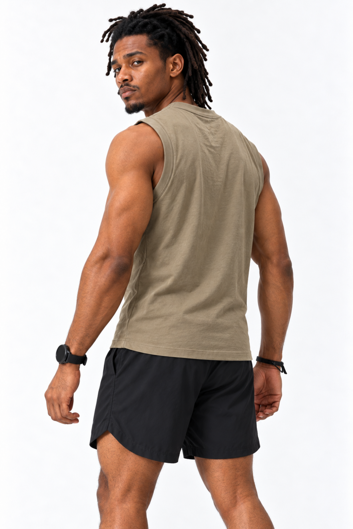 Regata Masculina Muscle Caqui