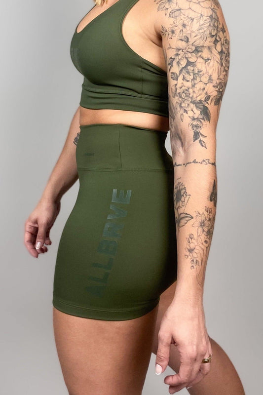 Shorts Feminino Alltraining Essential Verde Allbrve