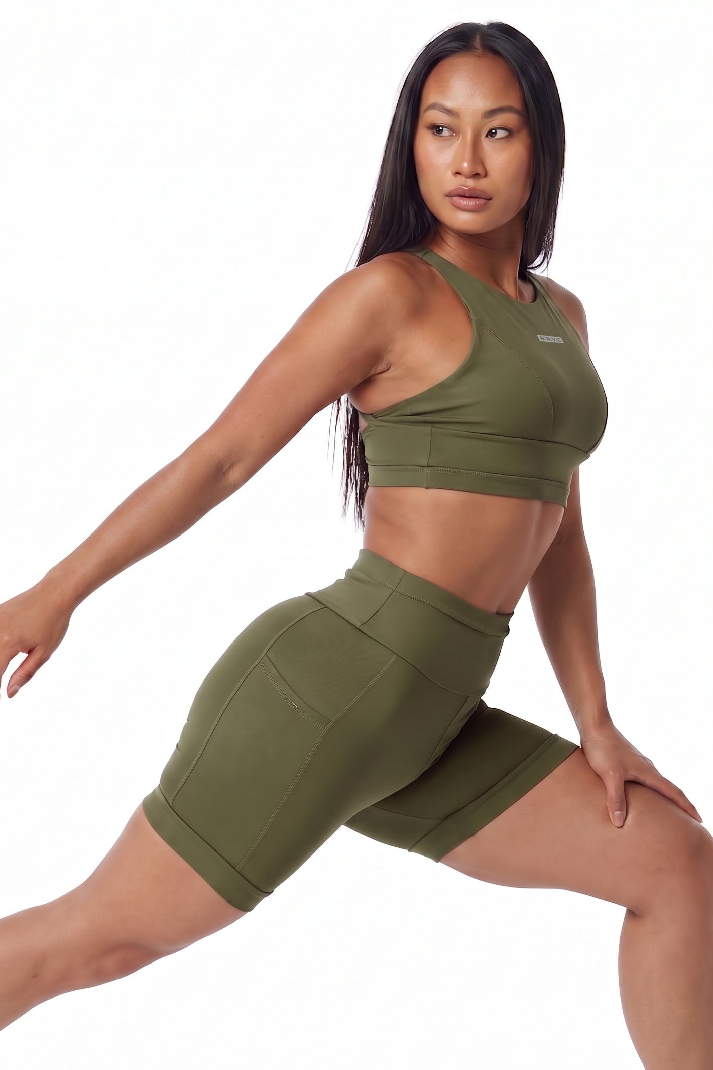 Top Feminino Alltraining® Grip Verde Militar