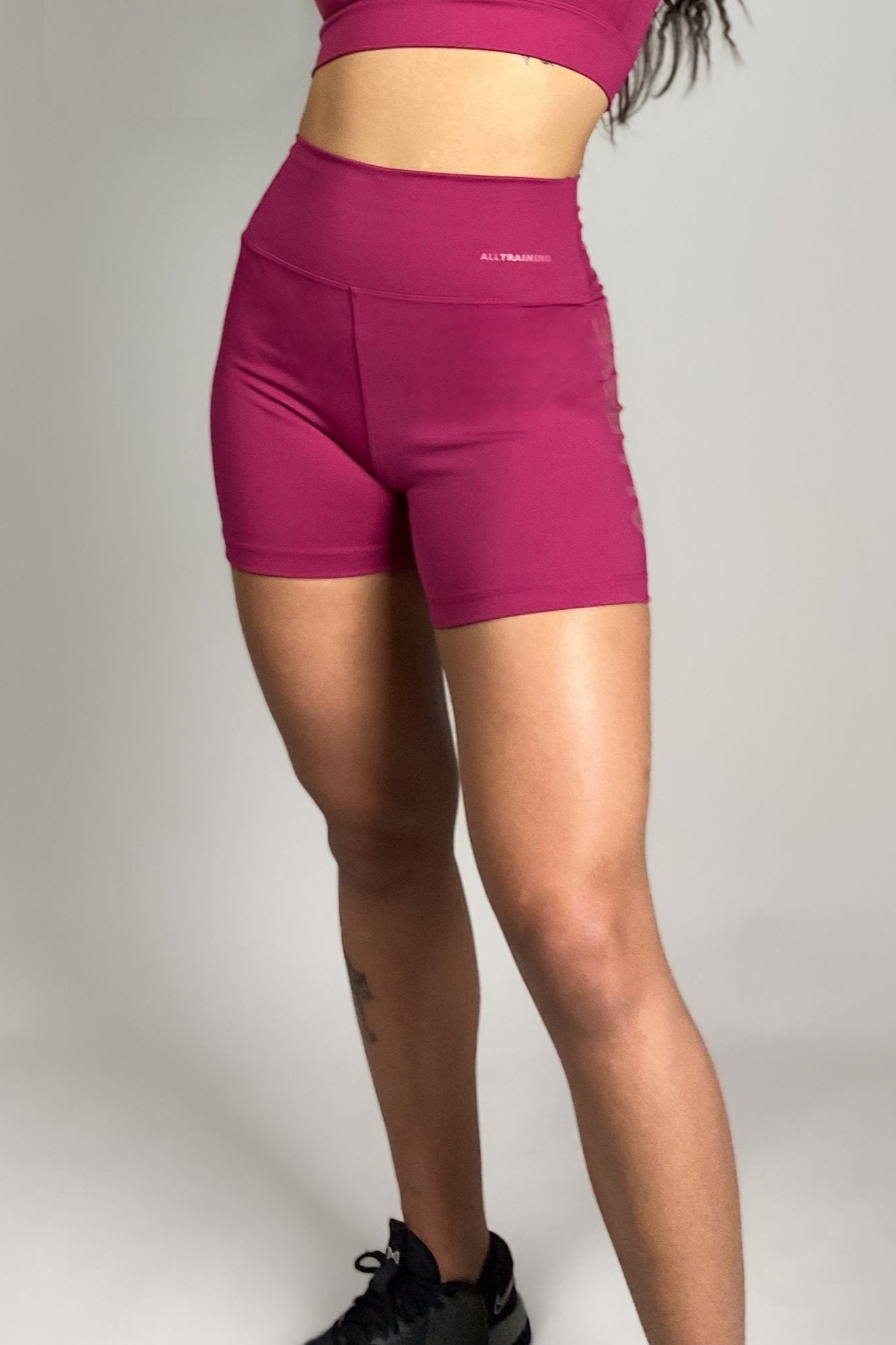 Shorts Feminino Alltraining Essential Marsala Allbrve